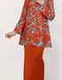 BAJU KURUNG PAHANG MODEN DELANEY (BURNT ORANGE)